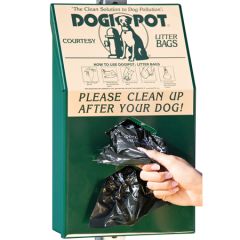 Green Aluminum Junior Bag Dispenser