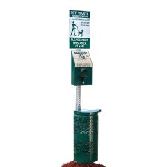 Green Steel Pet Station