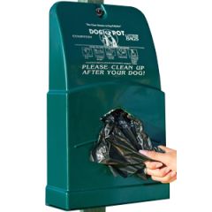 Green Polyethylene Junior Bag Dispenser