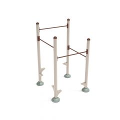 Quadruple Inclined Chin Up Bars