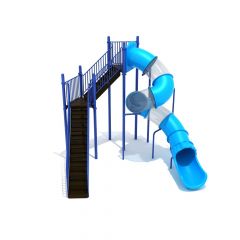 Freestanding 12 Foot Spiral Tube Slide