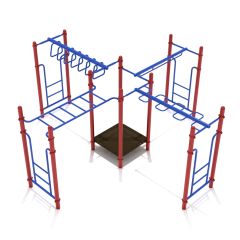 Monkey Bars Play System Primary Front View