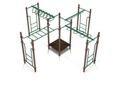 Monkey Bars Play System Neutral Front View