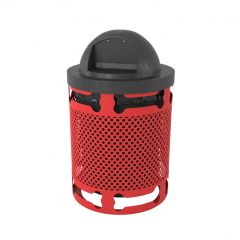 Bones Design Perforated Style Trash Receptacle