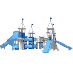 Cougar Recycled Plastic Playground - Front View