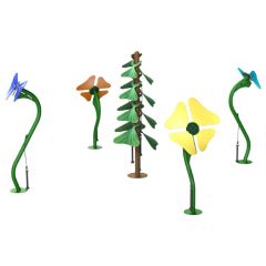 Garden Bed Ensemble (includes Tenor Tree, Butterflies and Flowers)