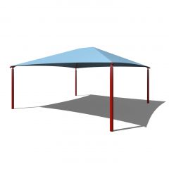 Square Shade Shelter with 10 feet high Entrance Height