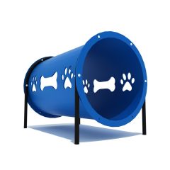 Dog Crawl Through Tube - Blue