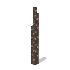Recycled Plastic Rock Tower Fitness Climber - Front View