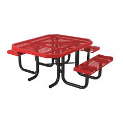 ADA Accessible Rolled Octagon Portable Table- 3 Seat