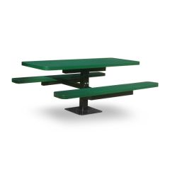 Expanded Metal Single Post Picnic Table
