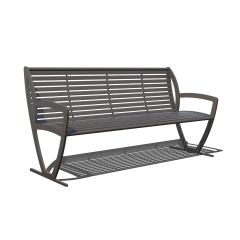 Zion Bench with Back with Side Armrests