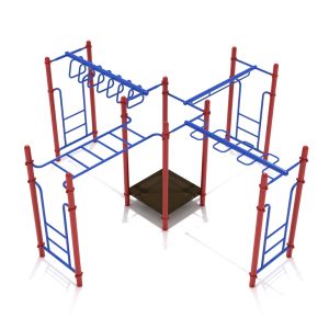 Monkey Bars Play System Primary Front View